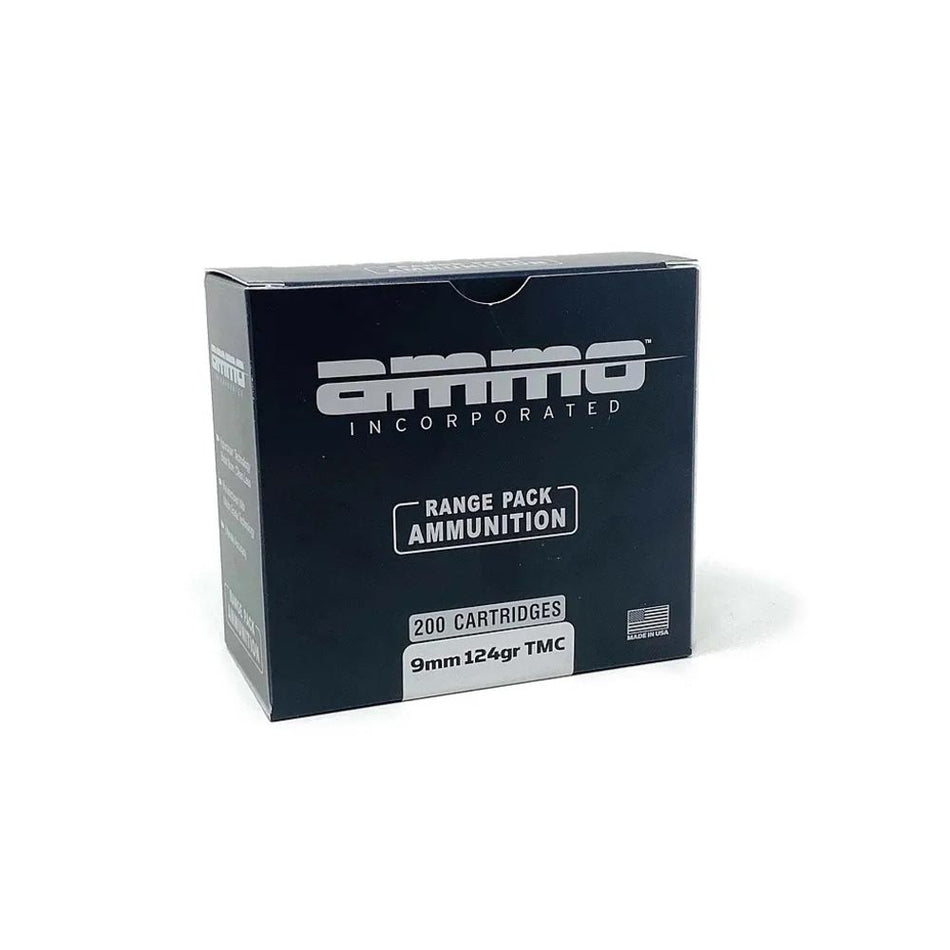 Ammo Inc 9mm Luger / Parabellum Signature Range Pack 124 grain Total Metal Case ammunition