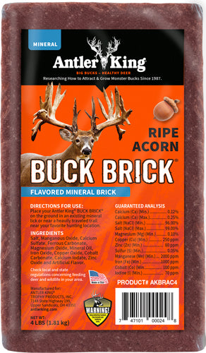 Antler King Buck Brick Ripe Acorn Mineral Attractant 4lb