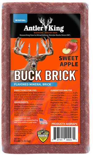 Antler King Buck Brick Sweet Apple Mineral Attractant 4lb