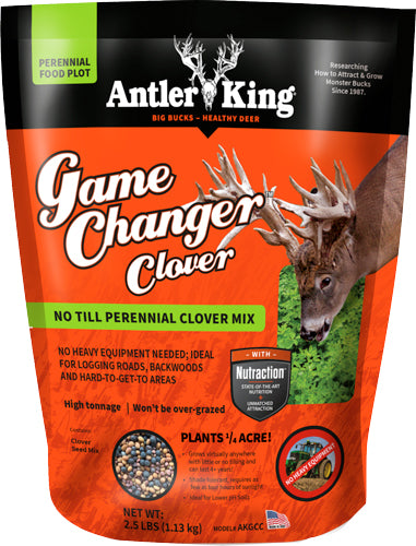 Antler King Game Changer Clover 2.5lb 1/4 Acre Perennial Seed