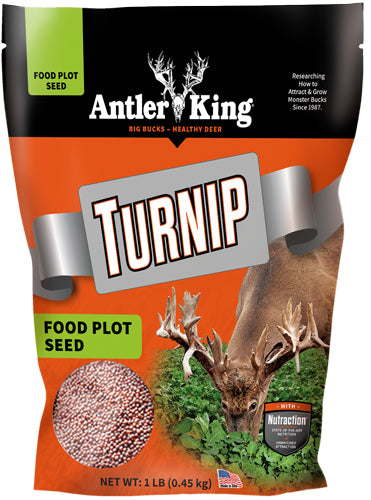 Antler King Annual Turnip Seed 1lb - Wildlife Food Plot 1/8 Acre