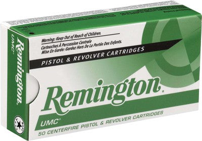 Remington .25 ACP UMC 50 grain Full Metal Jacket ammunition
