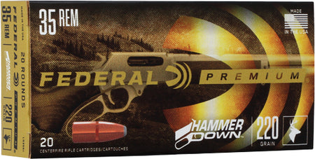 Federal .35 Remington Premium HammerDown 220 grain Bonded Hollow Point ammunition