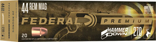 Federal .44 Magnum Premium Hammer Down 270 grain Bonded Soft Point ammunition