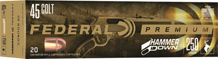 Federal .45 Long Colt Premium Hammer Down 250 grain Bonded Hollow Point ammunition