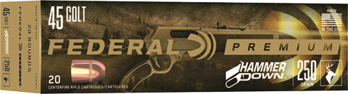 Federal .45 Long Colt Premium Hammer Down 250 grain Bonded Hollow Point ammunition
