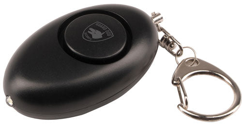 Guard Dog 120dB Quick-Pull Keychain Alarm with LED, Black