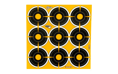 Allen EZ Aim 15318 Adhesive Reactive Paper Bullseye Target, 2 Inch, 12 Sheets