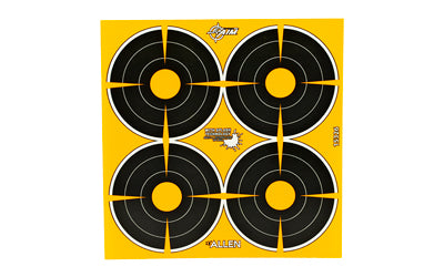 Allen EZ Aim 15326 Adhesive Reactive Paper Bullseye Target, 3 Inch, 12 Sheets