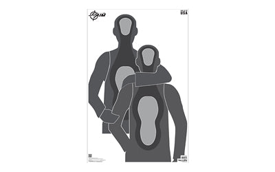 Allen EZ Aim 15772 Hostage Situation Paper Target, 23x35 Inch, 50 Pack, Gray