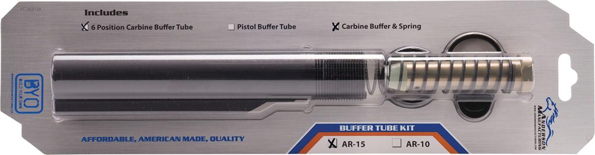 Buffer Tube Carbine Kit 6 Position Mil Spec Finish Black
