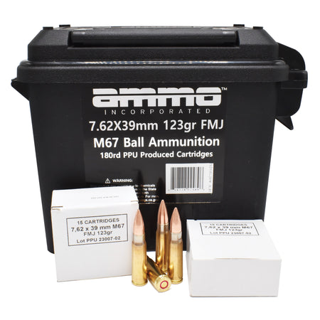 Ammo Inc M67 Ball Ammunition Full Metal Jacket 123 Grain 7.62x39mm  818778024896