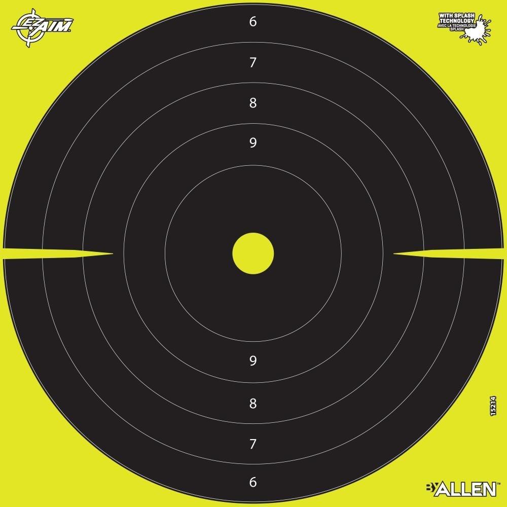 Allen EZ Aim Splash Bullseye Reactive Target 12.5 in 30 per Pad