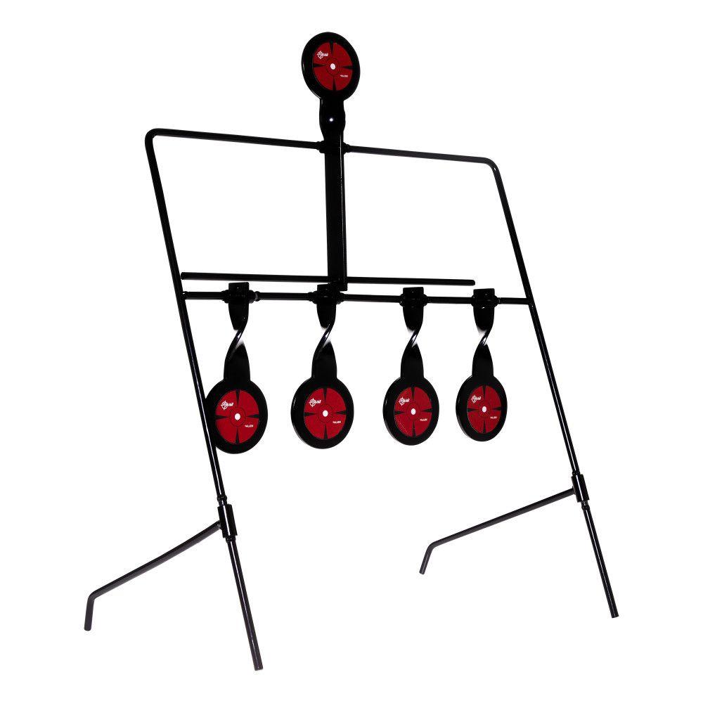 EZ-Aim Deflector Steel Spinning Target System .22 Cal 16"W x 22.25"H Black/Red