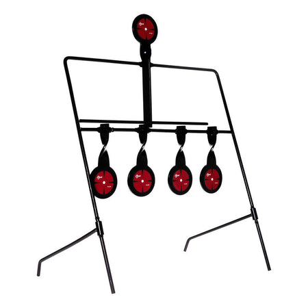 EZ-Aim Deflector Steel Spinning Target System .22 Cal 16"W x 22.25"H Black/Red