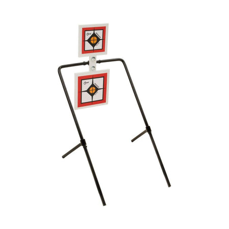 Allen EZ-Aim Hardrock AR500 Steel Spinning Targets & Stand White/Red/Black 9.5"W x 22.75"H