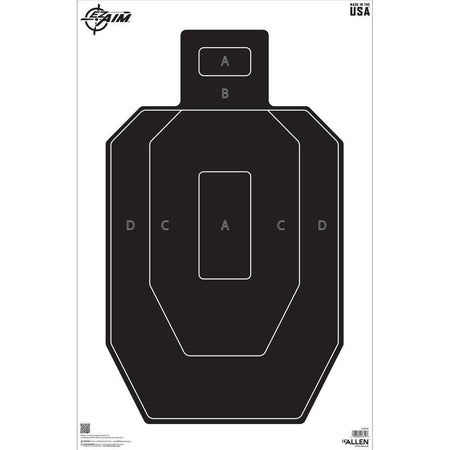 Allen EZ Aim IPSC Paper Silhouette Target 23x35 Inch 50ct