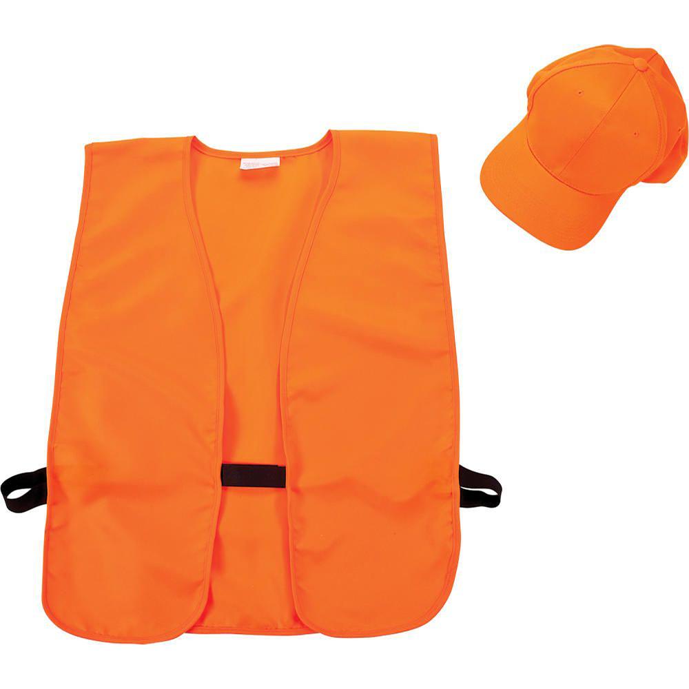 Allen Blaze Orange High-Visibility Hunting Vest and Cap Combo