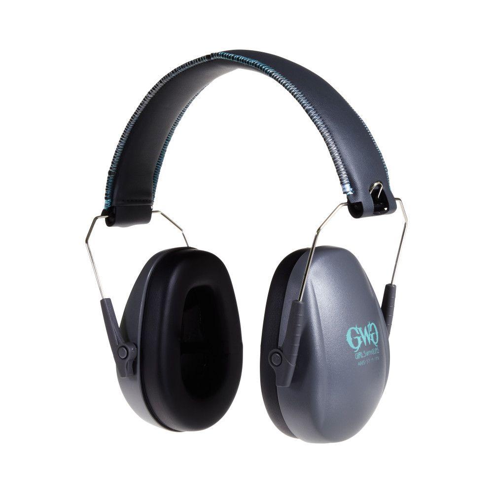 Allen Girls With Guns Assure NRR 23dB Low-Profile Folding Earmuffs Gray Teal Black