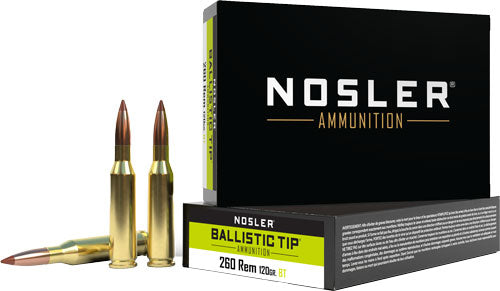 Nosler Ballistic Tip Spitzer Ballistic Tip 120 Grain .260 Remington 2850 fps 054041400565