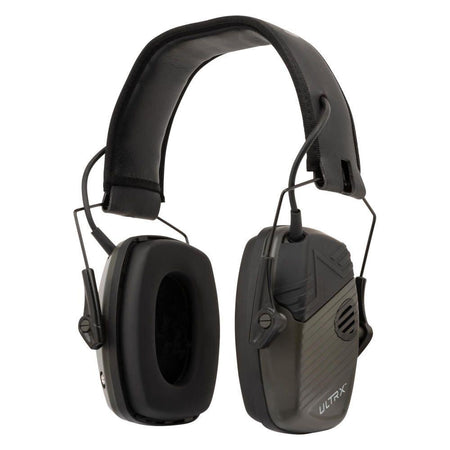 Allen ULTRX Stereo Electronic Earmuffs Olive NRR 24dB
