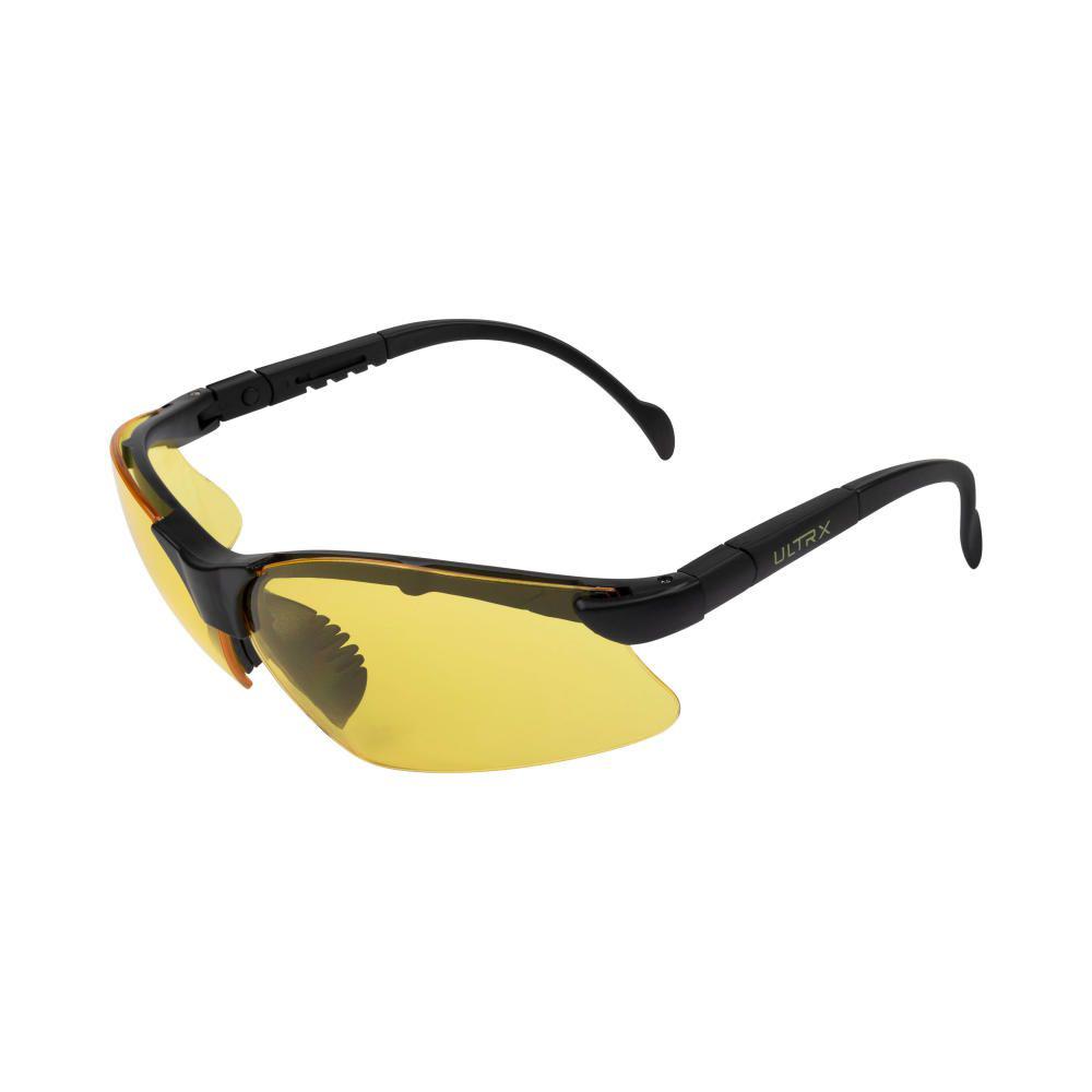 Allen ULTRX Verse ANSI Z87+ Safety Glasses Black with Yellow Polycarbonate Lenses