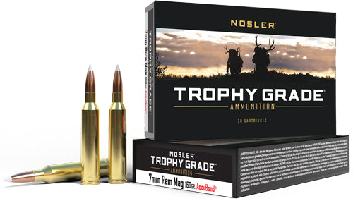 Nosler 7mm Remington Mag Trophy Grade 160 grain Nosler AccuBond ammunition