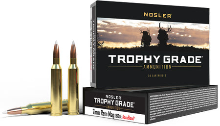 Nosler 7mm Remington Mag Trophy Grade 160 grain Nosler AccuBond ammunition