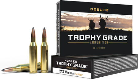 Nosler Trophy Grade Nosler Spitzer Partition 85 Grain .243 Winchester 3225 fps 054041600026