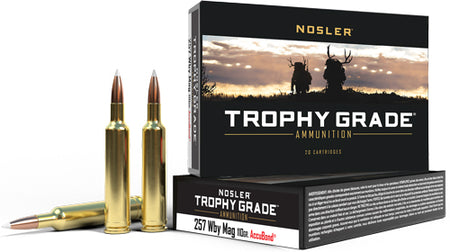 Nosler .257 Weatherby Mag Trophy Grade 110 grain Nosler AccuBond ammunition