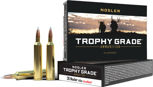 Nosler Trophy Grade Nosler AccuBond 140 Grain .26 Nosler 3300 fps 054041600149