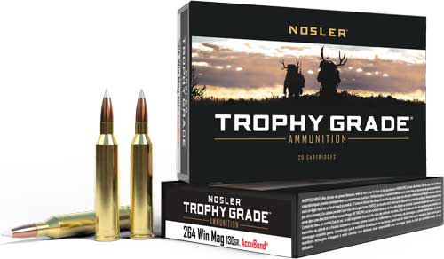 Nosler .264 Winchester Mag Trophy Grade 130 grain Nosler AccuBond ammunition