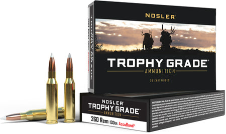 Nosler Trophy Grade Nosler AccuBond 130 Grain .260 Remington 2700 fps 054041600248
