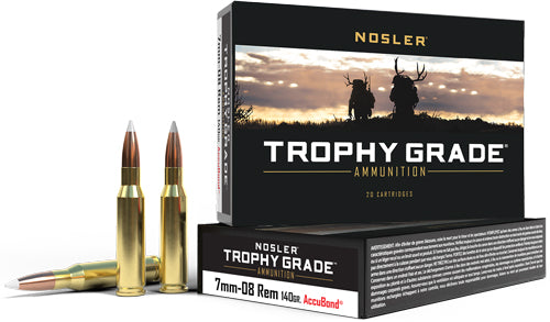 Nosler Trophy Grade Nosler AccuBond 140 Grain 7mm-08 Remington 2825 fps 054041600422