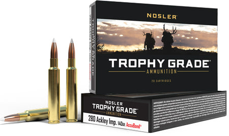 Nosler Trophy Grade Nosler AccuBond 140 Grain .280 Ackley 3200 fps 054041600439