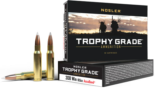 Nosler Trophy Grade Nosler AccuBond 165 Grain .308 Win / 7.62x51mm 2800 fps 054041600491