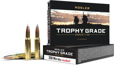 Nosler Trophy Grade Nosler AccuBond 165 Grain .308 Win / 7.62x51mm 2800 fps 054041600491