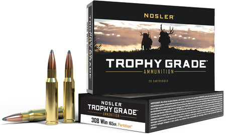 Nosler Trophy Grade Nosler Spitzer Partition 165 Grain .308 Win / 7.62x51mm 2800 fps 054041600538
