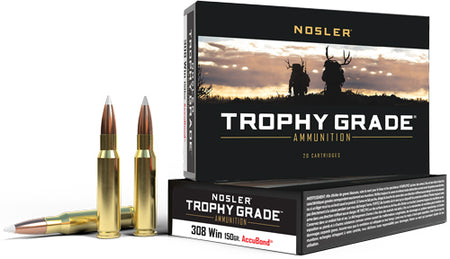 Nosler Trophy Grade Nosler AccuBond 150 Grain .308 Win / 7.62x51mm 2875 fps 054041600569