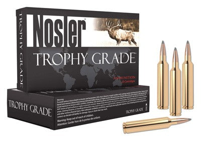 Nosler Trophy Grade Nosler Spitzer AccuBond Long Range 129 Grain .26 Nosler 3400 fps 054041601108