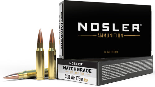 Nosler Match Grade RDF Hollow Point Boat Tail 175 Grain .308 Win / 7.62x51mm 2650 fps 054041601320
