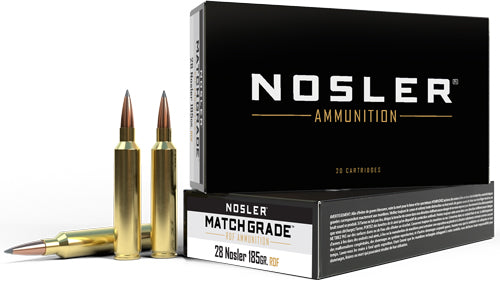 Nosler Match Grade RDF Hollow Point Boat Tail 185 Grain .28 Nosler 2950 fps 054041601412