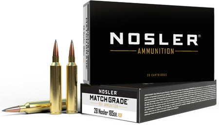 Nosler Match Grade RDF Hollow Point Boat Tail 185 Grain .28 Nosler 2950 fps 054041601412