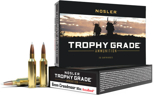 Nosler Trophy Grade AccuBond  Polymer Tip 90 Grain 6mm Creedmoor  054041601429