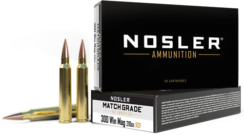 Nosler .300 Winchester Mag Match Grade 210 grain RDF Hollow Point Boat Tail ammunition
