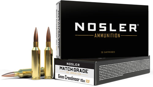 Nosler Match Grade RDF Jacketed Hollow Point 115 Grain 6mm Creedmoor  054041601702
