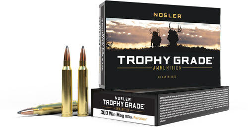 Nosler Trophy Grade Partition Jacketed Soft Point 180 Grain .300 Winchester Mag  054041610568