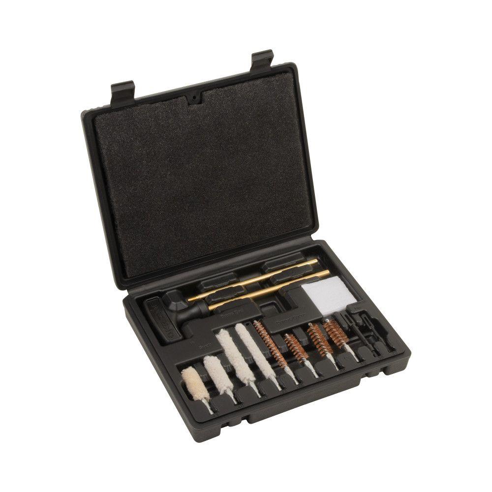 Allen Krome Compact Pistol Cleaning Kit 14-Pieces Multi-Caliber Black Case