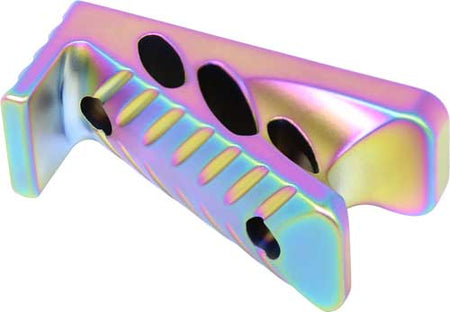 Guntec AR15 Micro Angle Grip with Rainbow PVD Finish