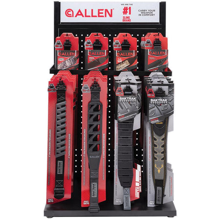 Allen Sling Display Pack 48 Assorted Slings 6 Styles with Rack